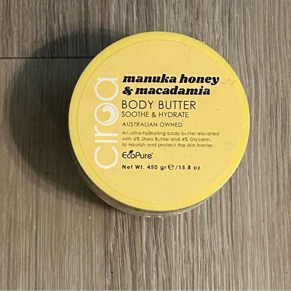 NEW CIROA manuka honey Macadamia Body Butter  15.8 Cruelty Free